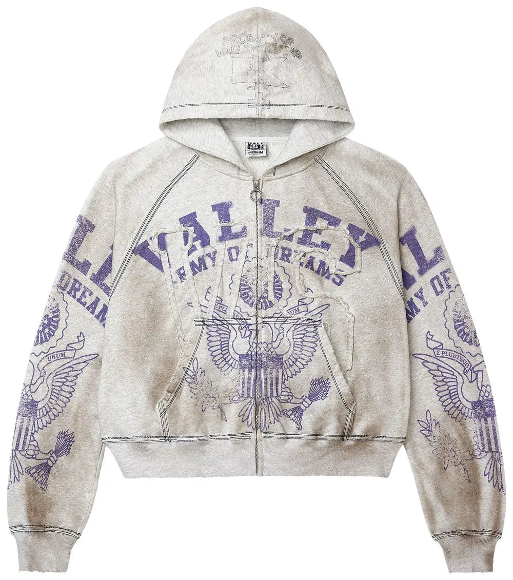 Vale Forever Army Zip Up 'Dirt/Grey'