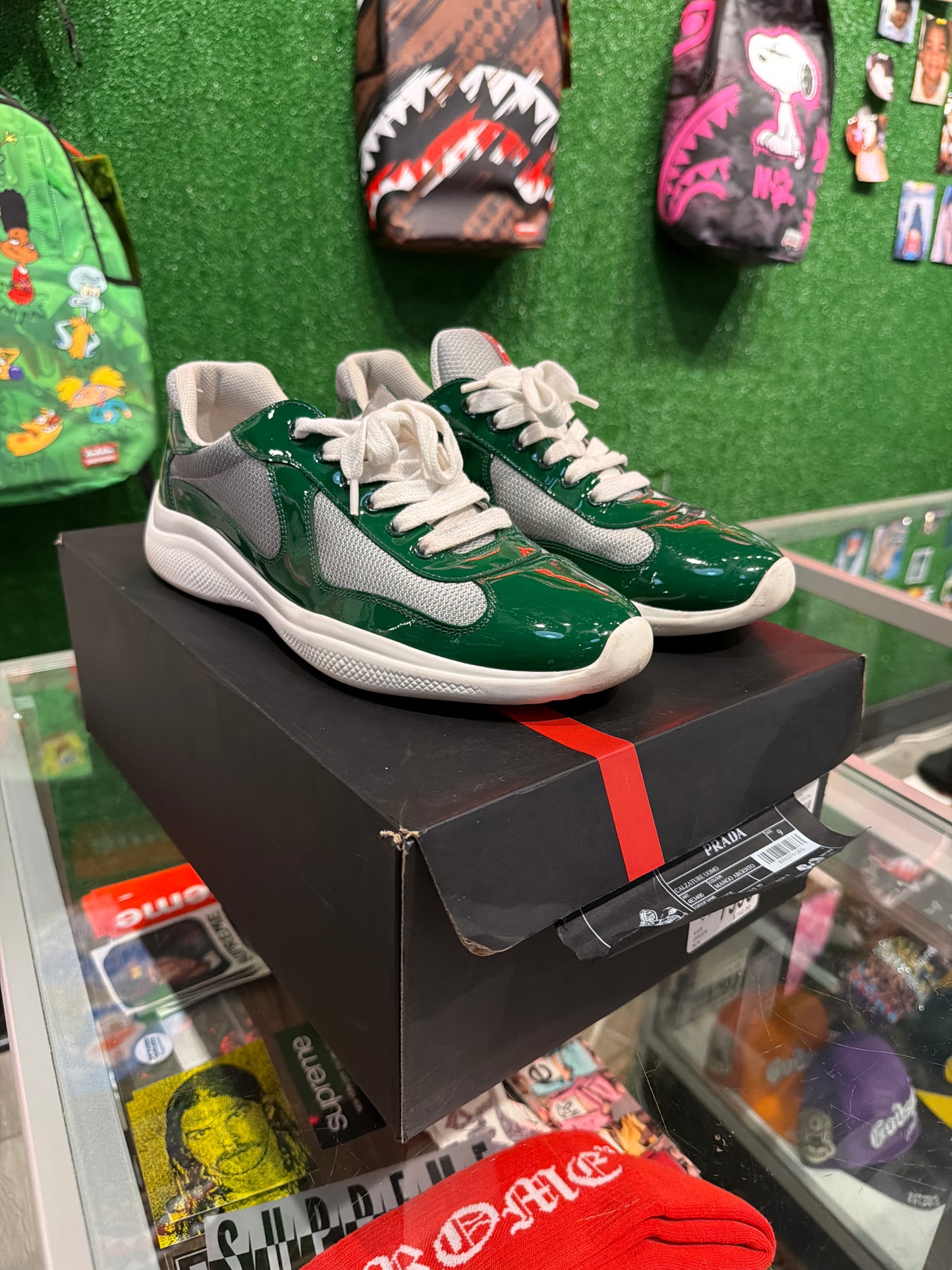 Prada Americans cup  Green silver (USED)