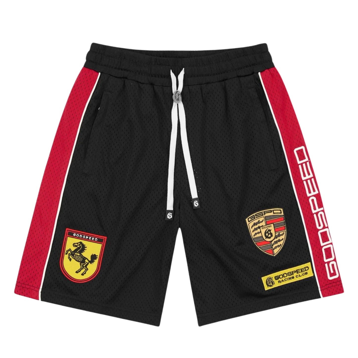 Godspeed "GRC M.O"  Mesh Shorts (black/Red)