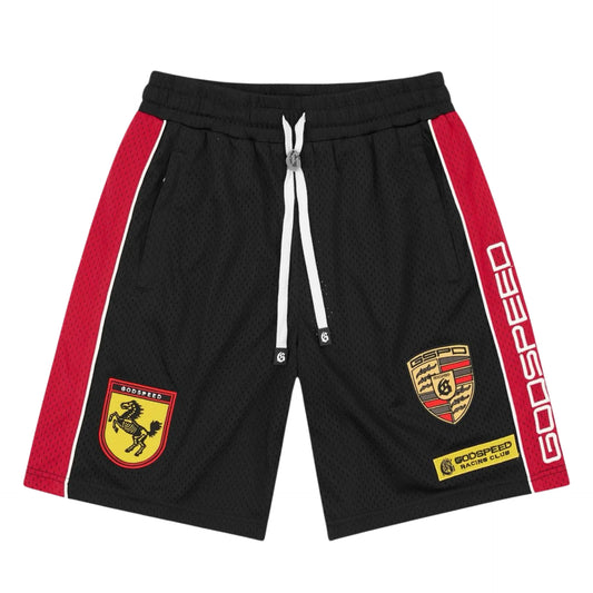 Godspeed "GRC M.O"  Mesh Shorts (black/Red)