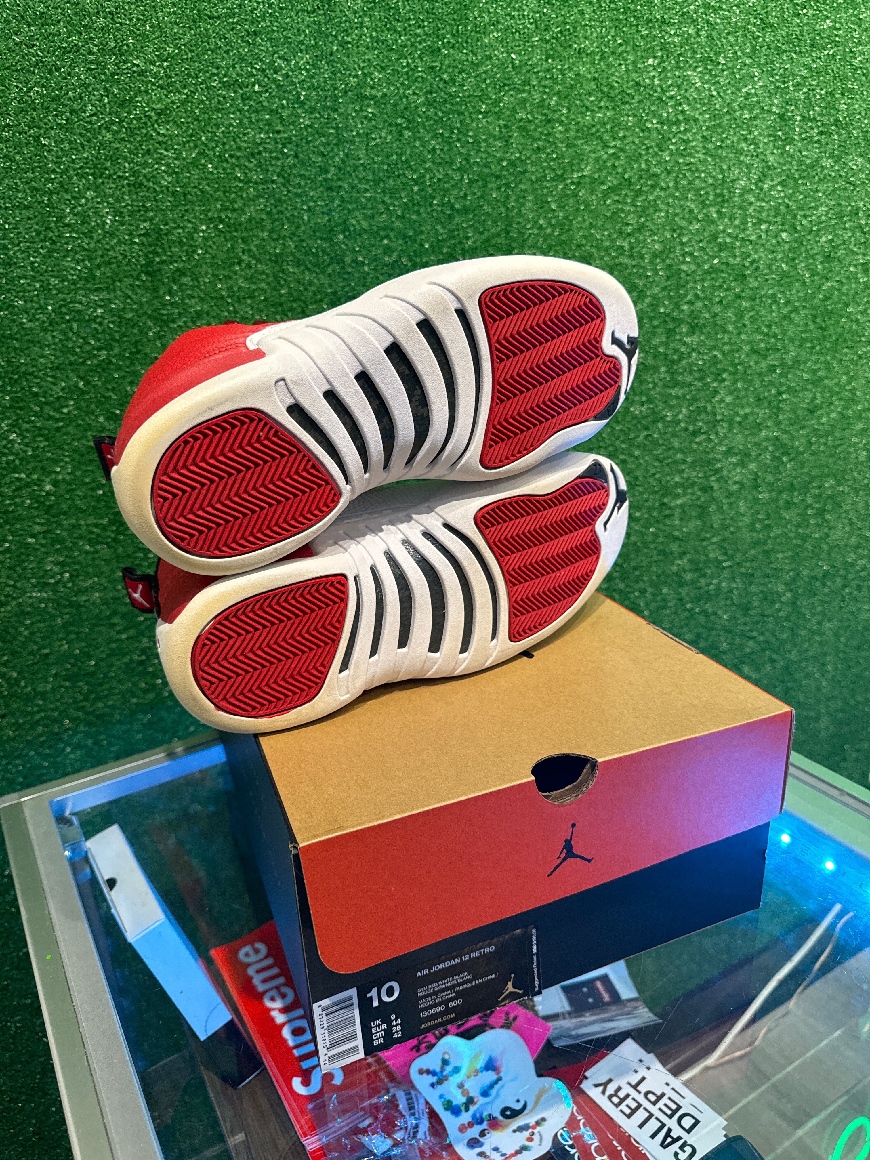 fake jordan 12 gym red