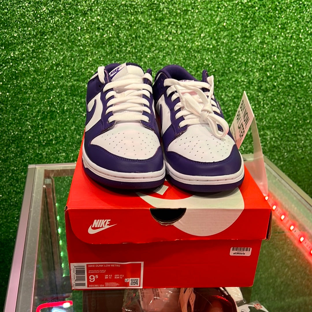 Nike Dunk Low Court Purple( USED)