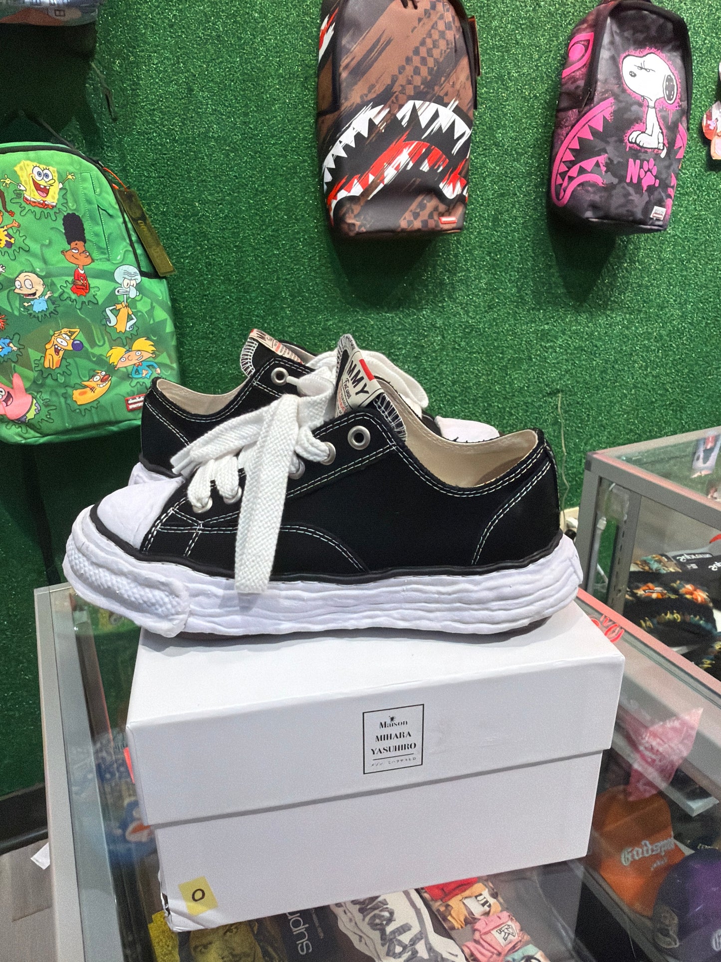 (Maison Mihara Yasuhiro Peterson 23 OG Sole Canvas Low Black White(USED)