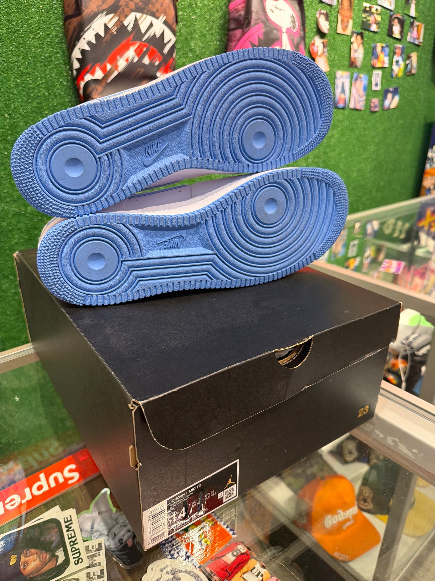 Nike Air Force 1 low university blue sole (USED)