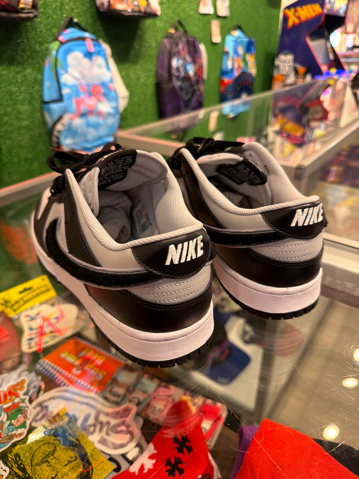 Dunk low swoosh black grey (USED)