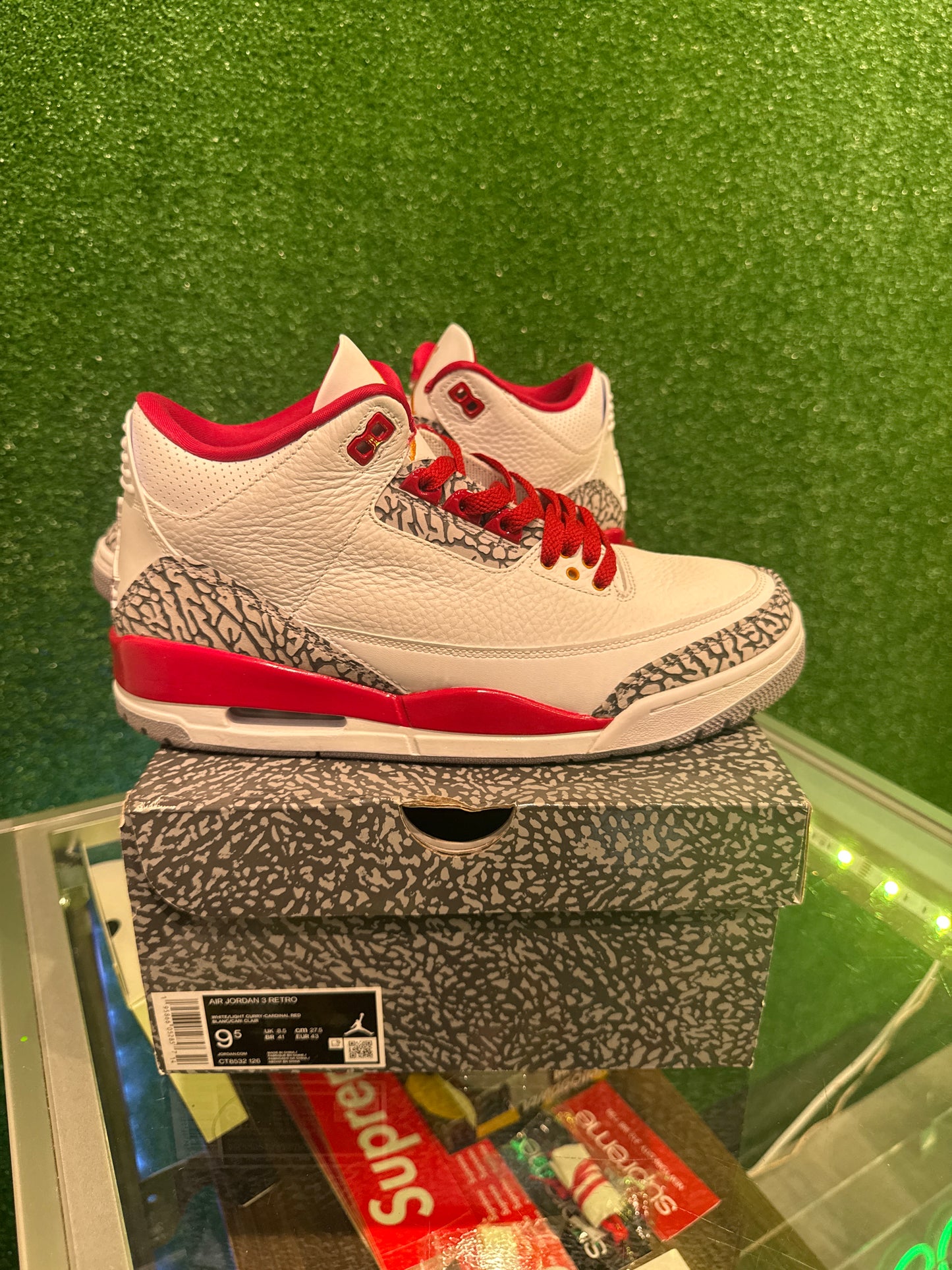 Air Jordan 3 Cardinal (USED)