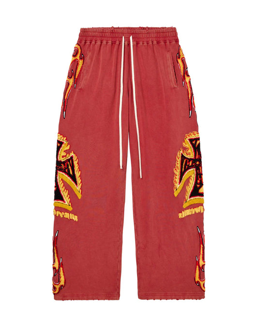 Vale Forever LA FLARE SWEATS [RED]