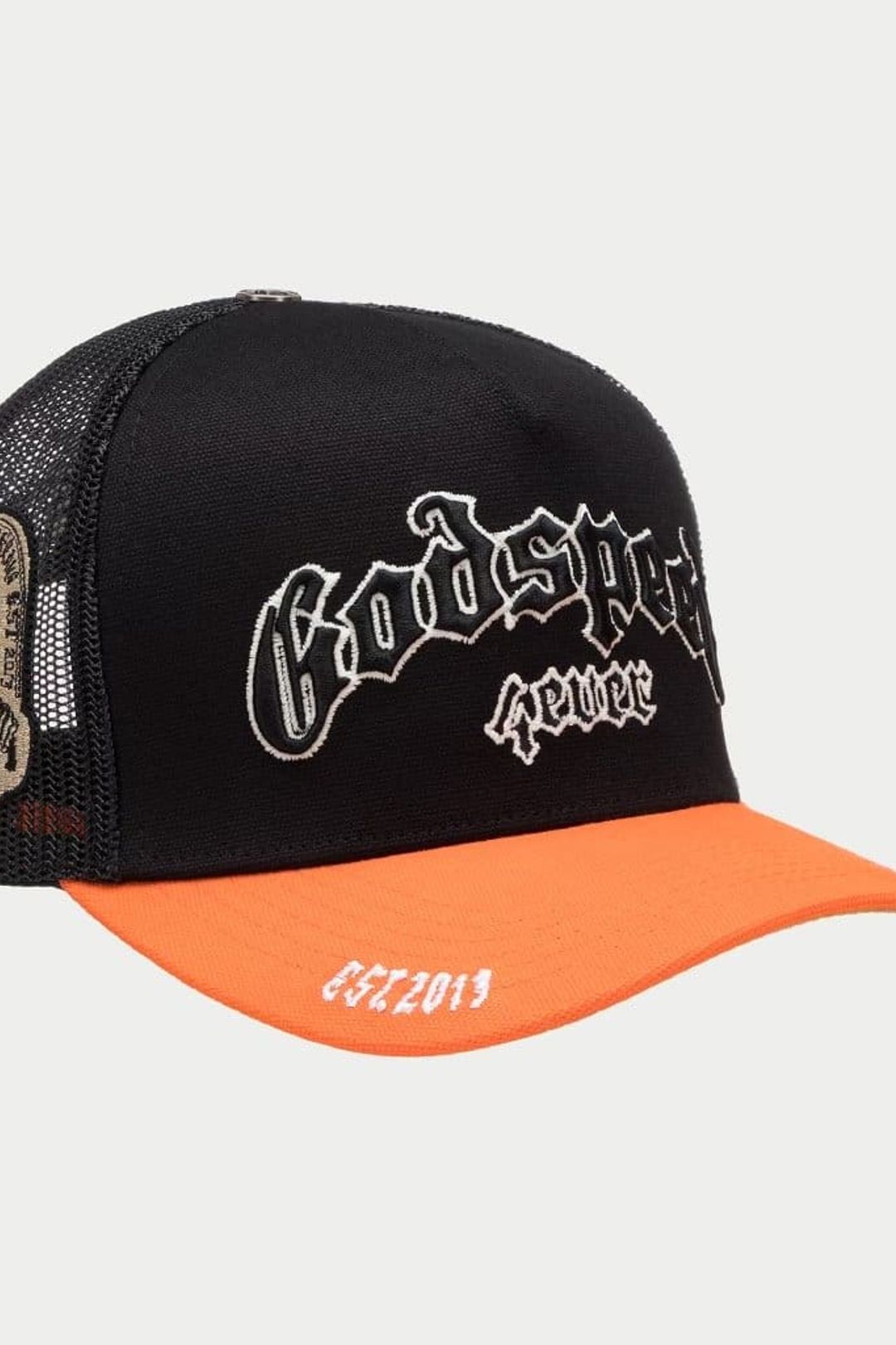 God Speed FOREVER TRUCKER HAT (Black/Orange)
