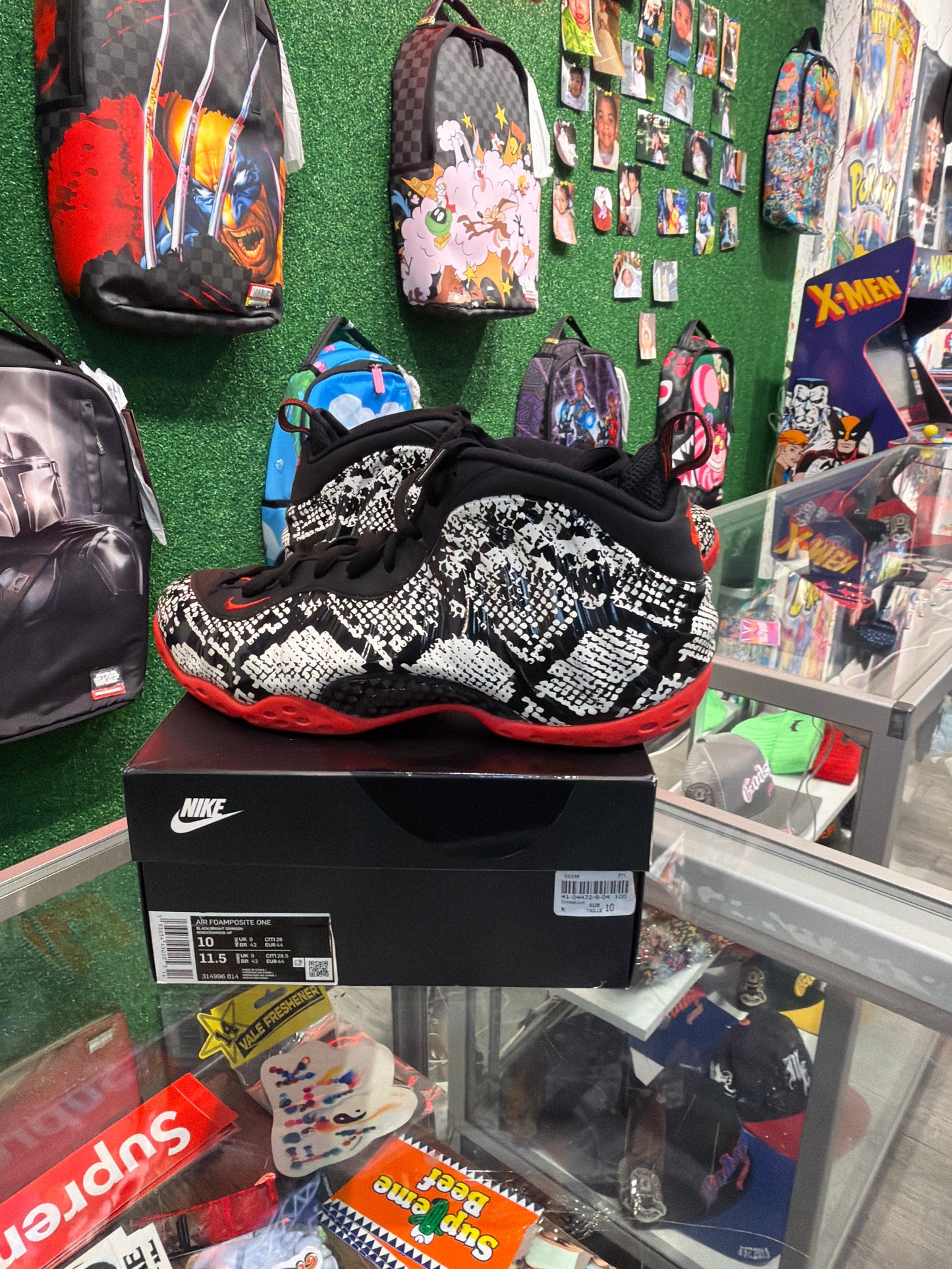 Nike air Foamposite one albino snakeskin(USED)