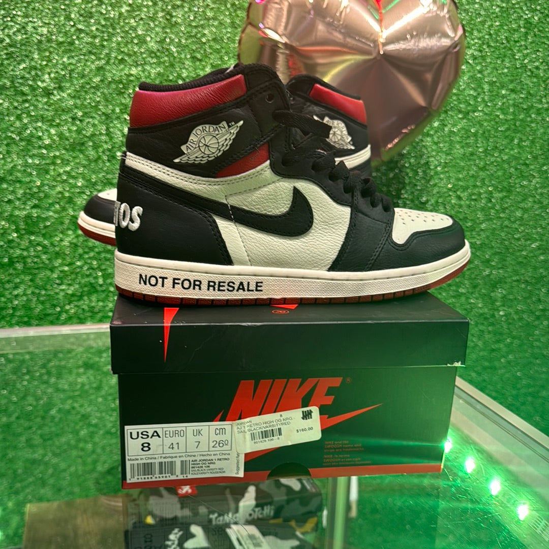 Air Jordan 1 high not for resale varsity red (USED)