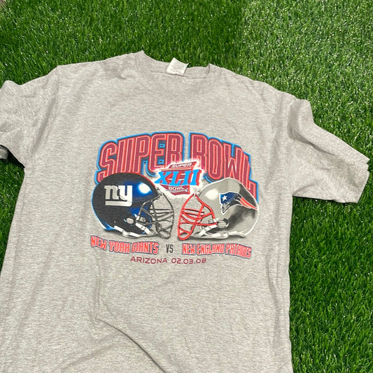 Super Bowl XLII New York vs New England tee