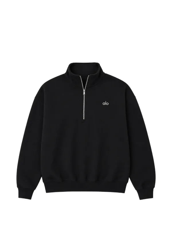 ALO Accolade 1/4 Zip Pullover Black