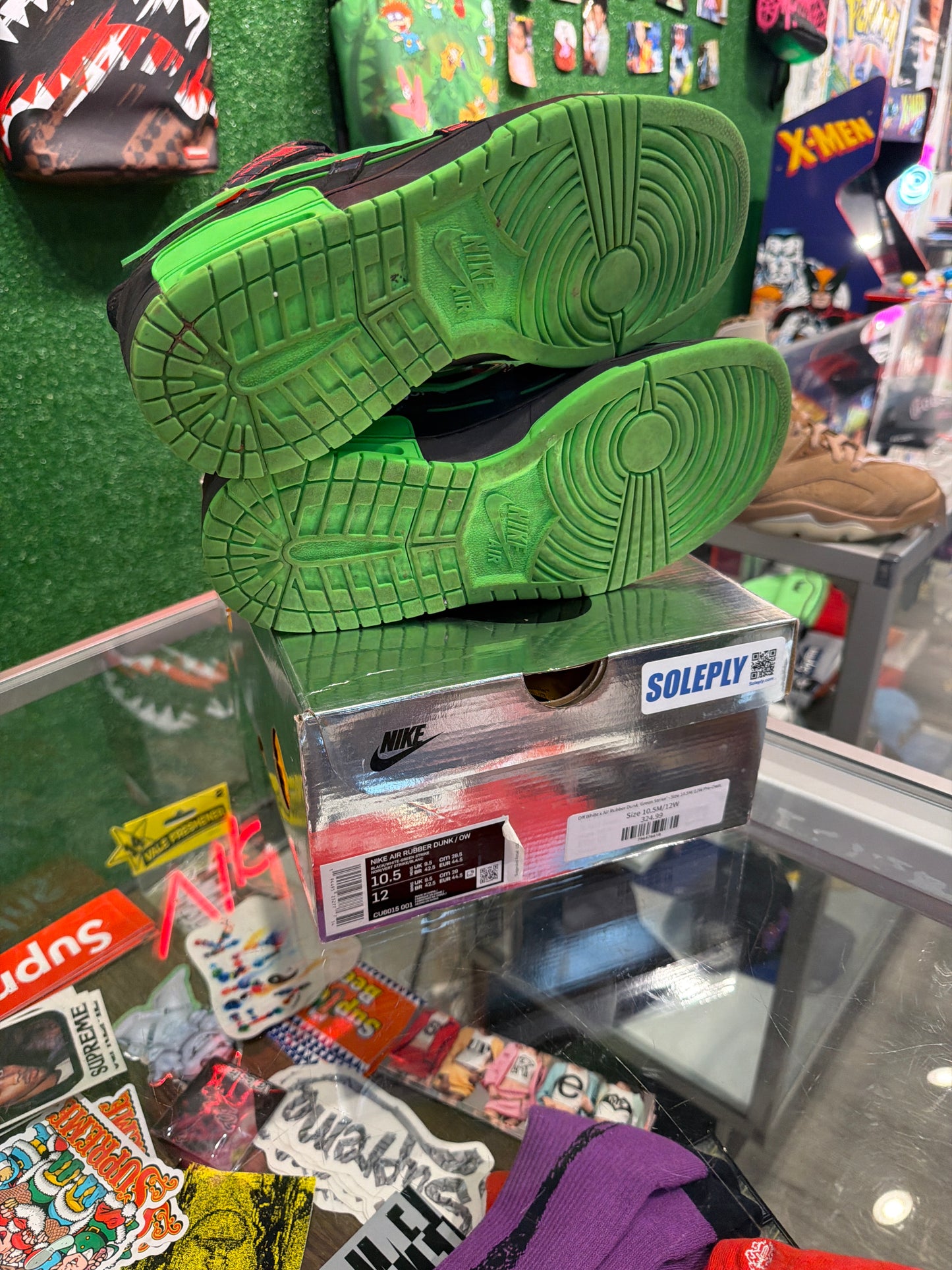 Off white Rubber Dunk Green Strike (USED)