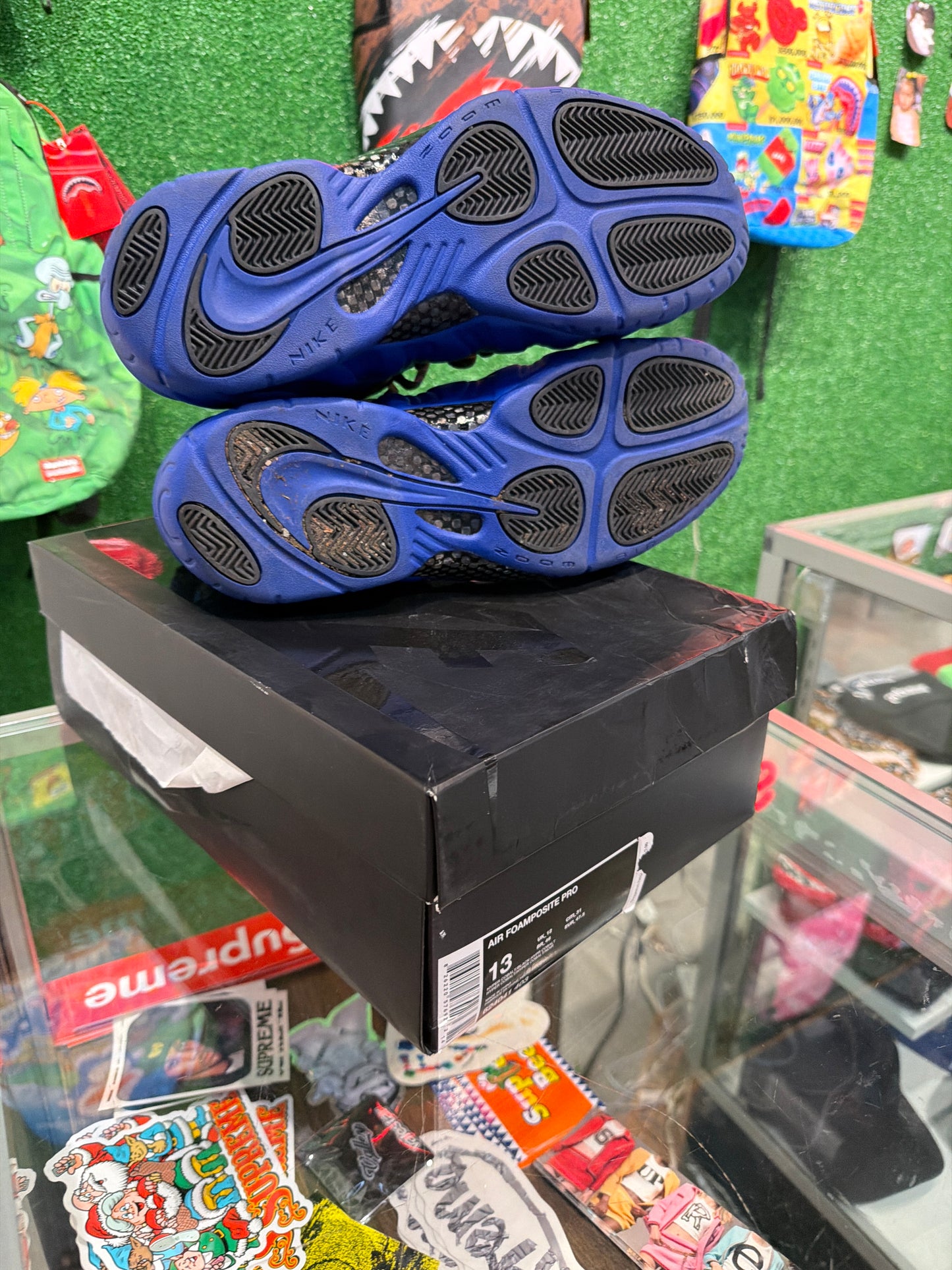 Nike air Foamposite pro hyper colbalt (USED)