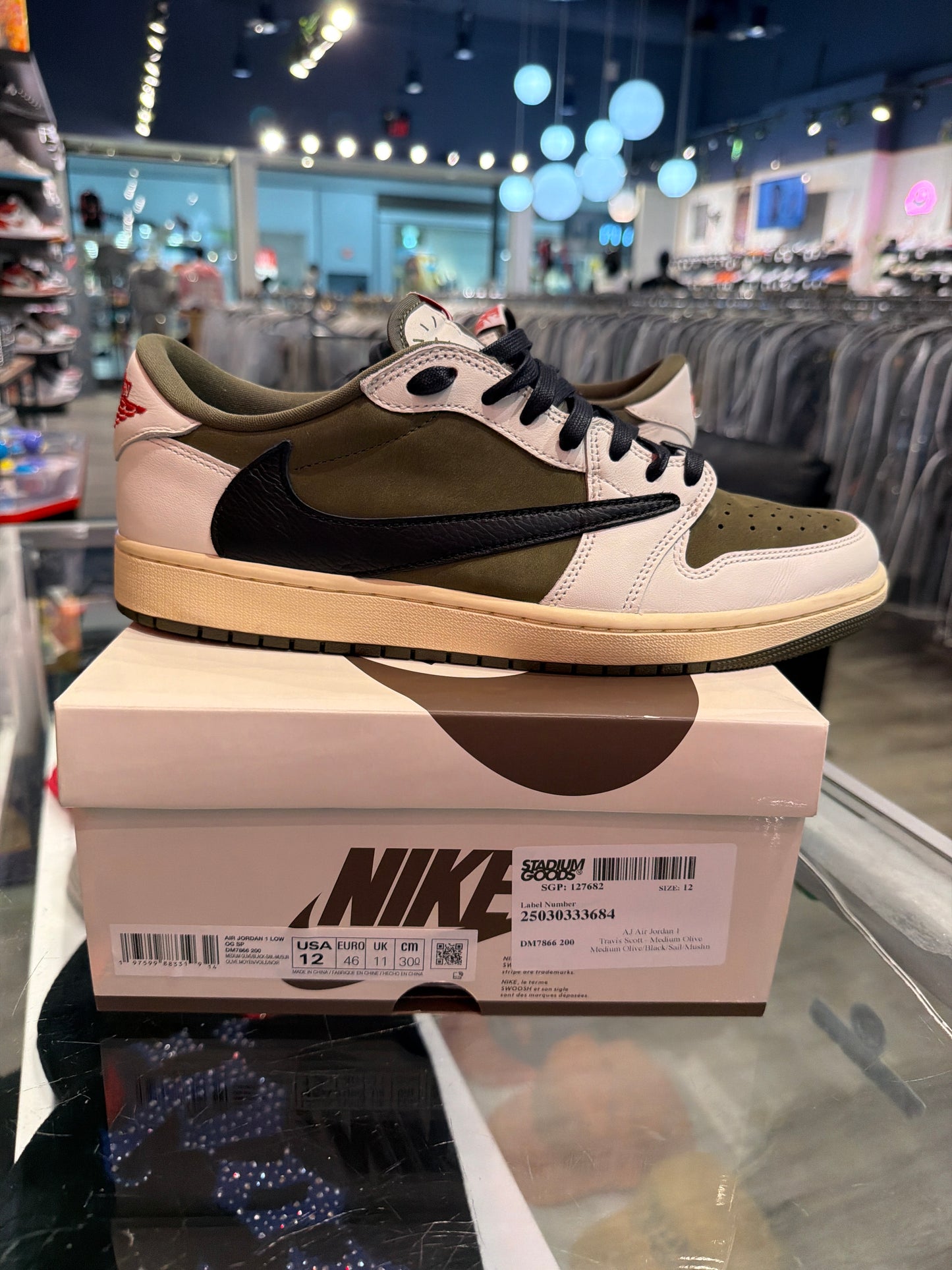 Air Jordan 1 Travis Scott Low Medium Olive (USED)