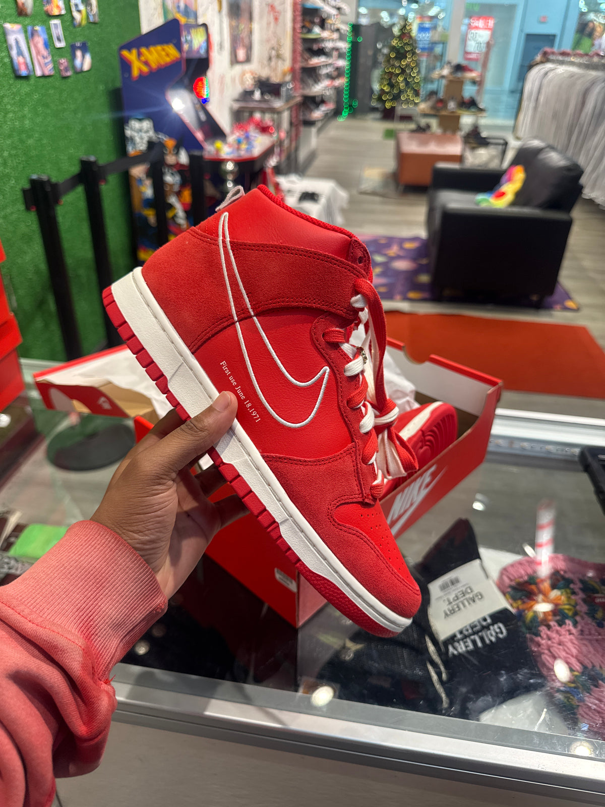 Nike dunk high first Use Red – Viper Soles