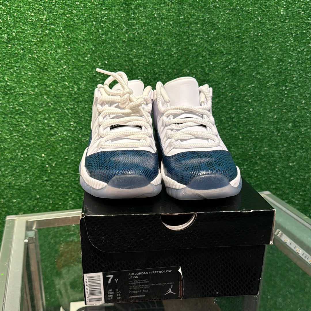 Air Jordan 11 Low Blue Snakeskin (USED)