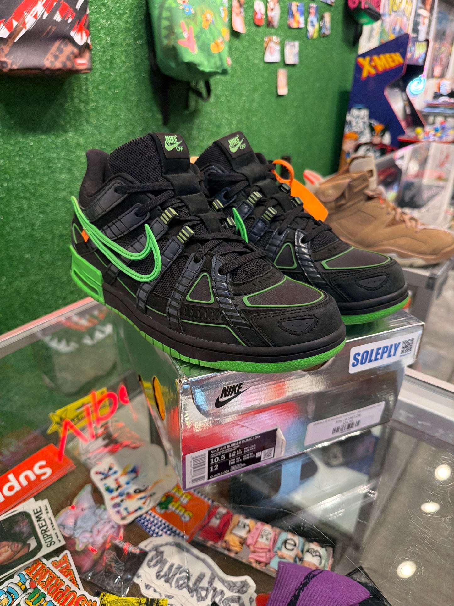 Off white Rubber Dunk Green Strike (USED)