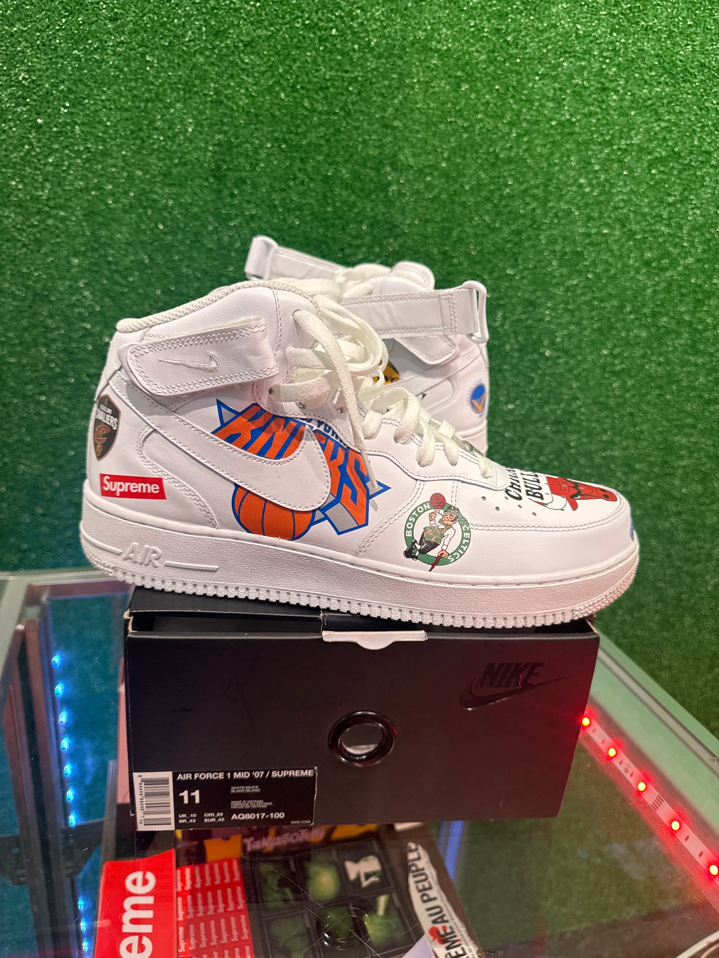 Nike Supreme Air Force 1 mid NBA(USED)