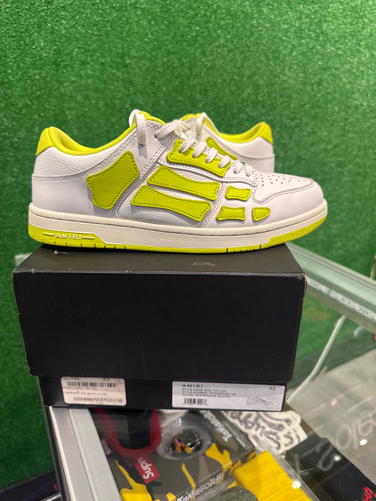 Amiri skel top low lime yellow (Used)