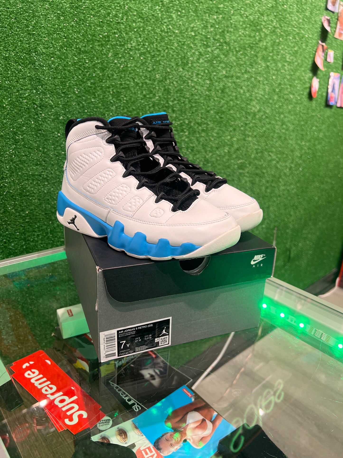 Air Jordan 9 Powder Blue (GS) (USED)