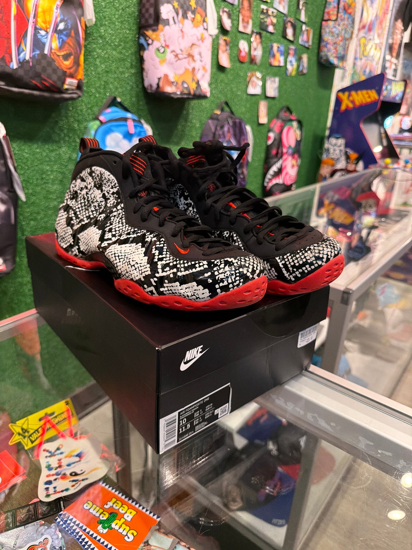 Nike air Foamposite one albino snakeskin(USED)