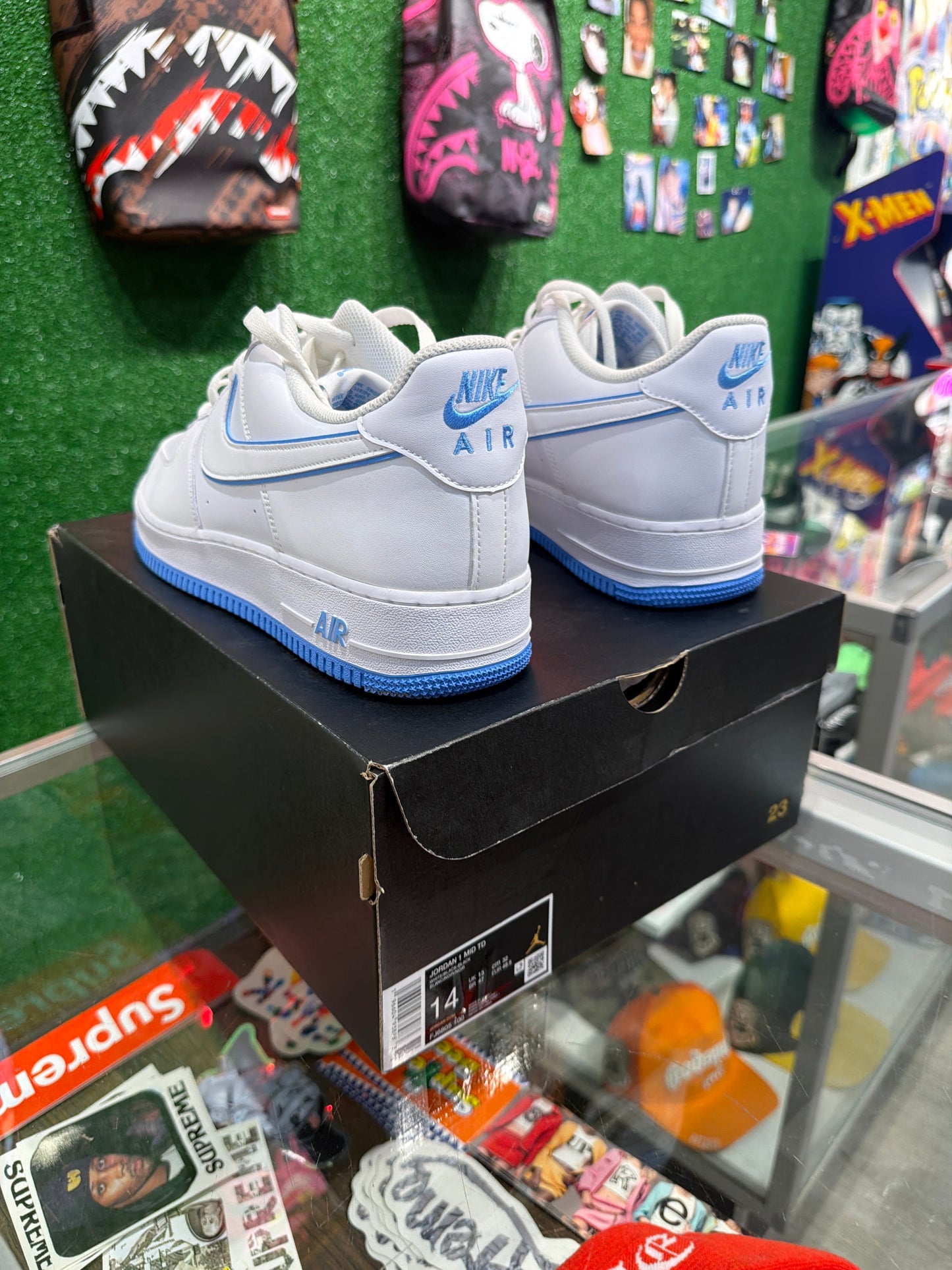 Nike Air Force 1 low university blue sole (USED)