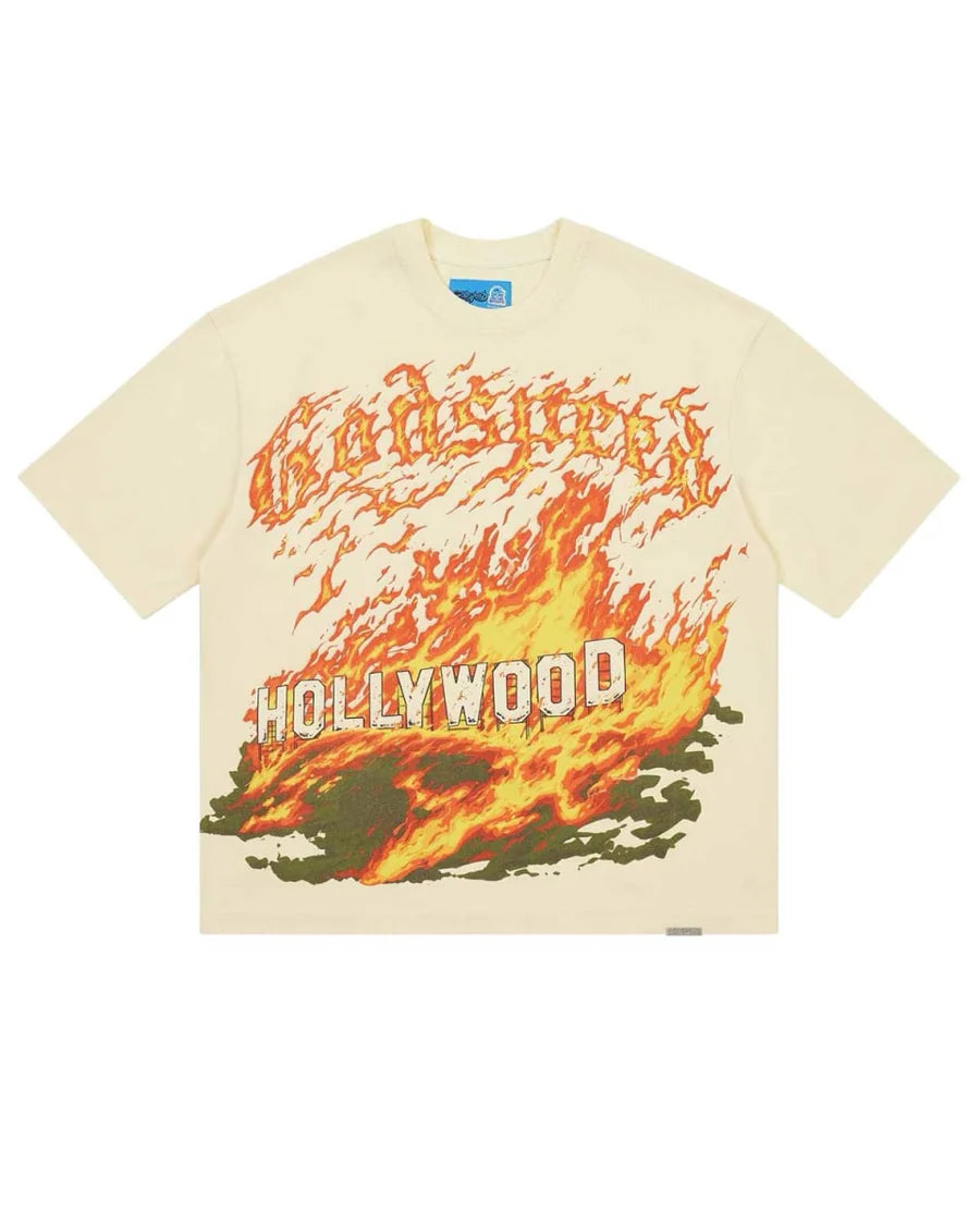 Godspeed Hollywood Inferno II Tee “Bone”