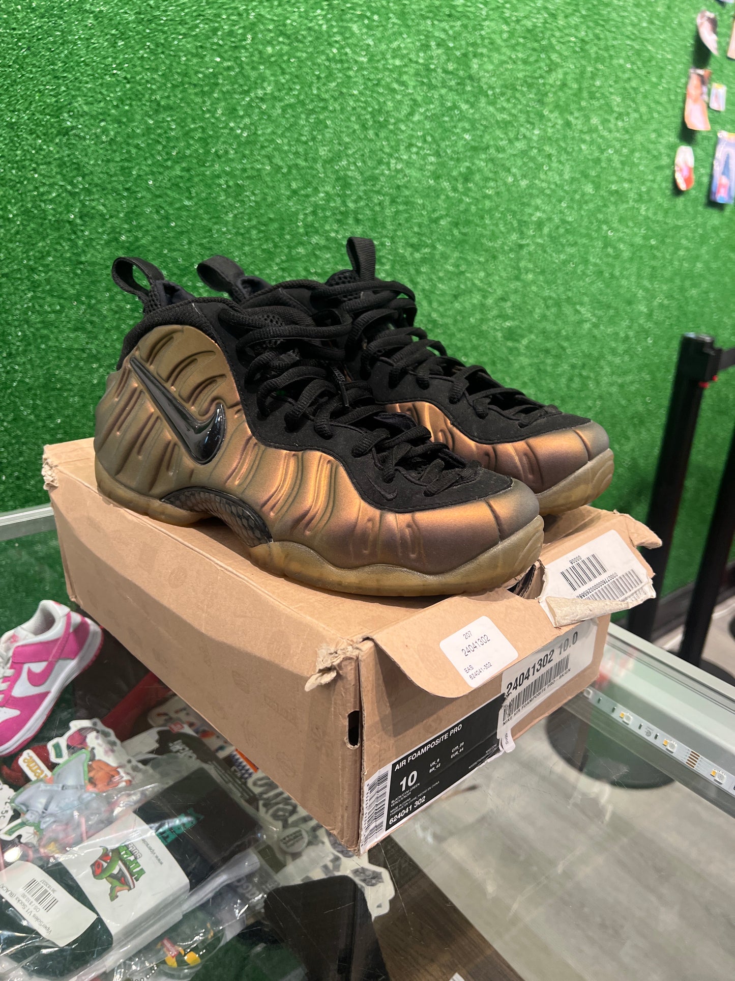 Nike air foamposite gym green (USED)