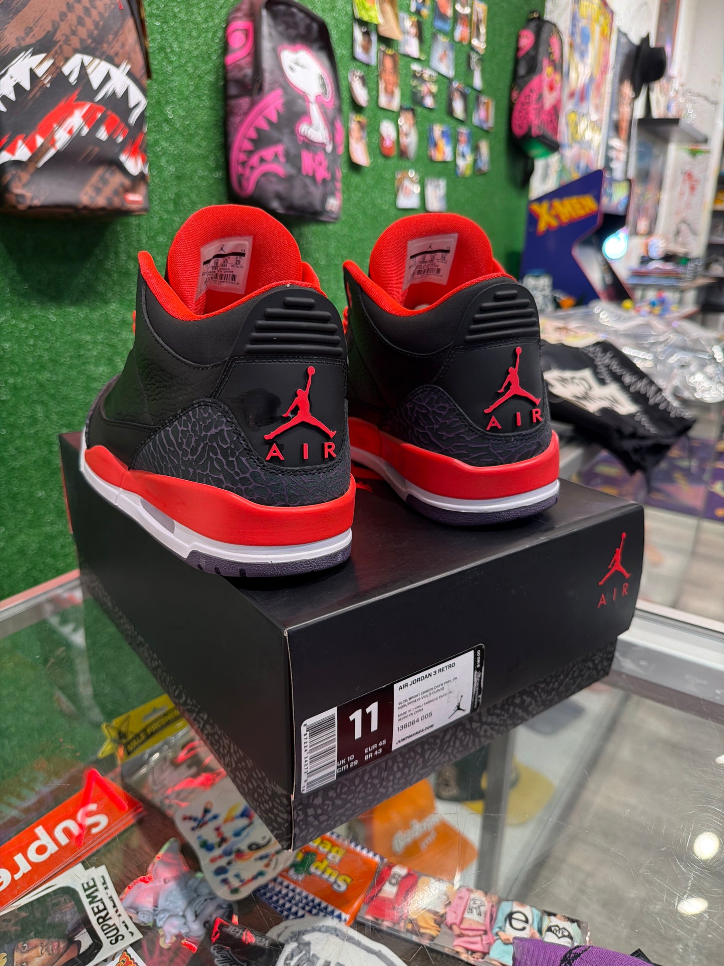 Air Jordan 3 crimson (USED)