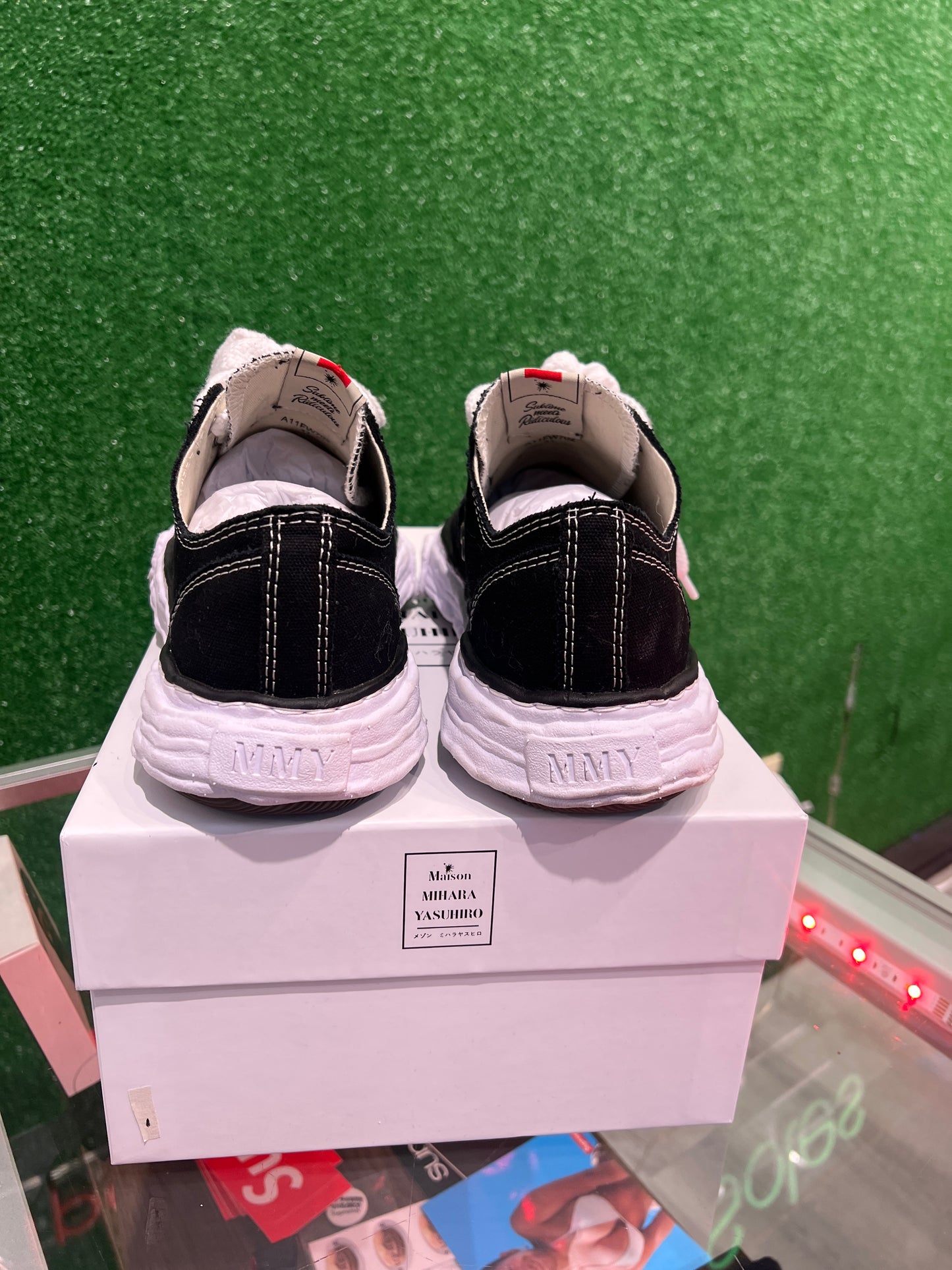 (Maison Mihara Yasuhiro Peterson 23 OG Sole Canvas Low Black White(USED)