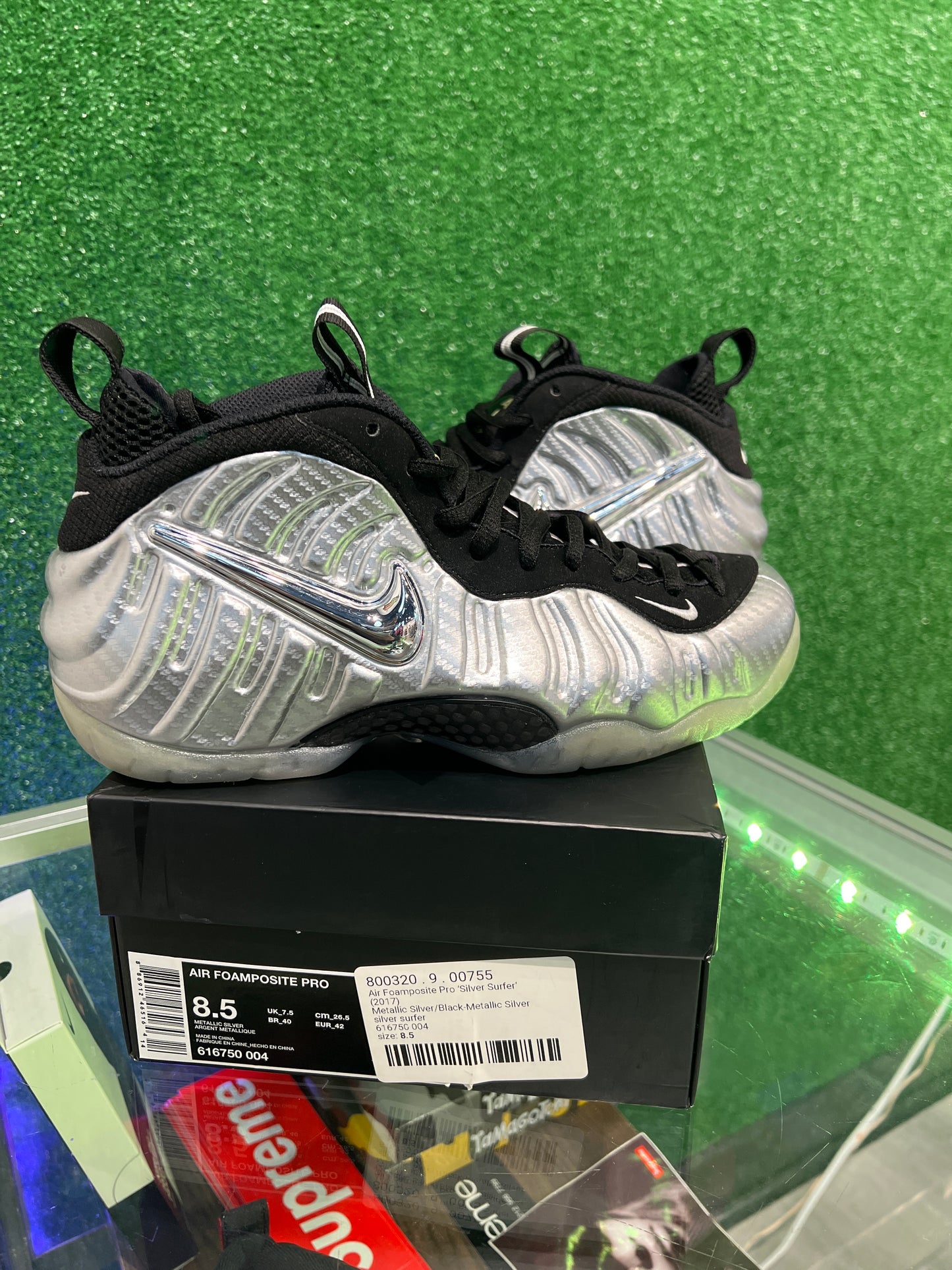 Nike air pro foamposite silver surfer 2017 (USED)