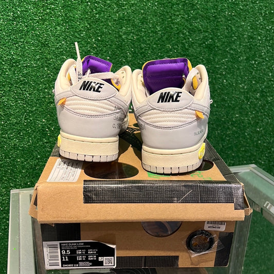 Nike dunk low off white lot 24 (USED)