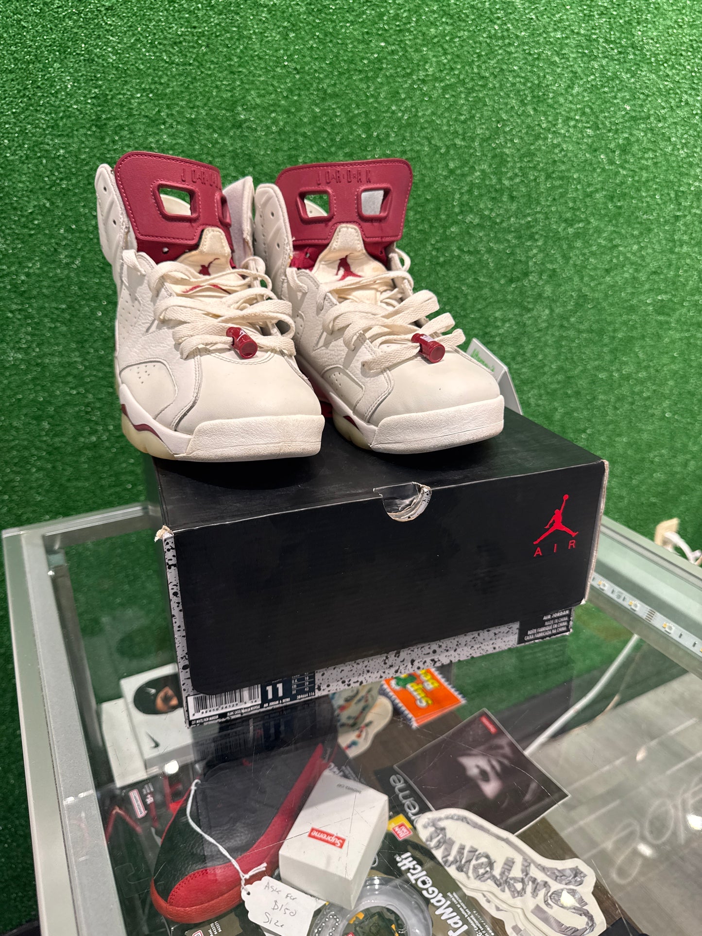 Air Jordan 6 maroon (USED)