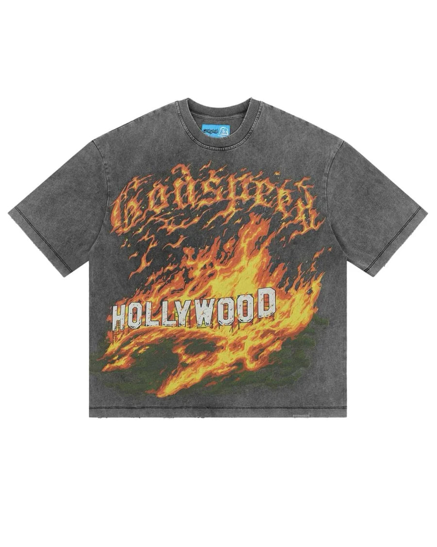 God Speed Hollywood Inferno II Tee “Grey”