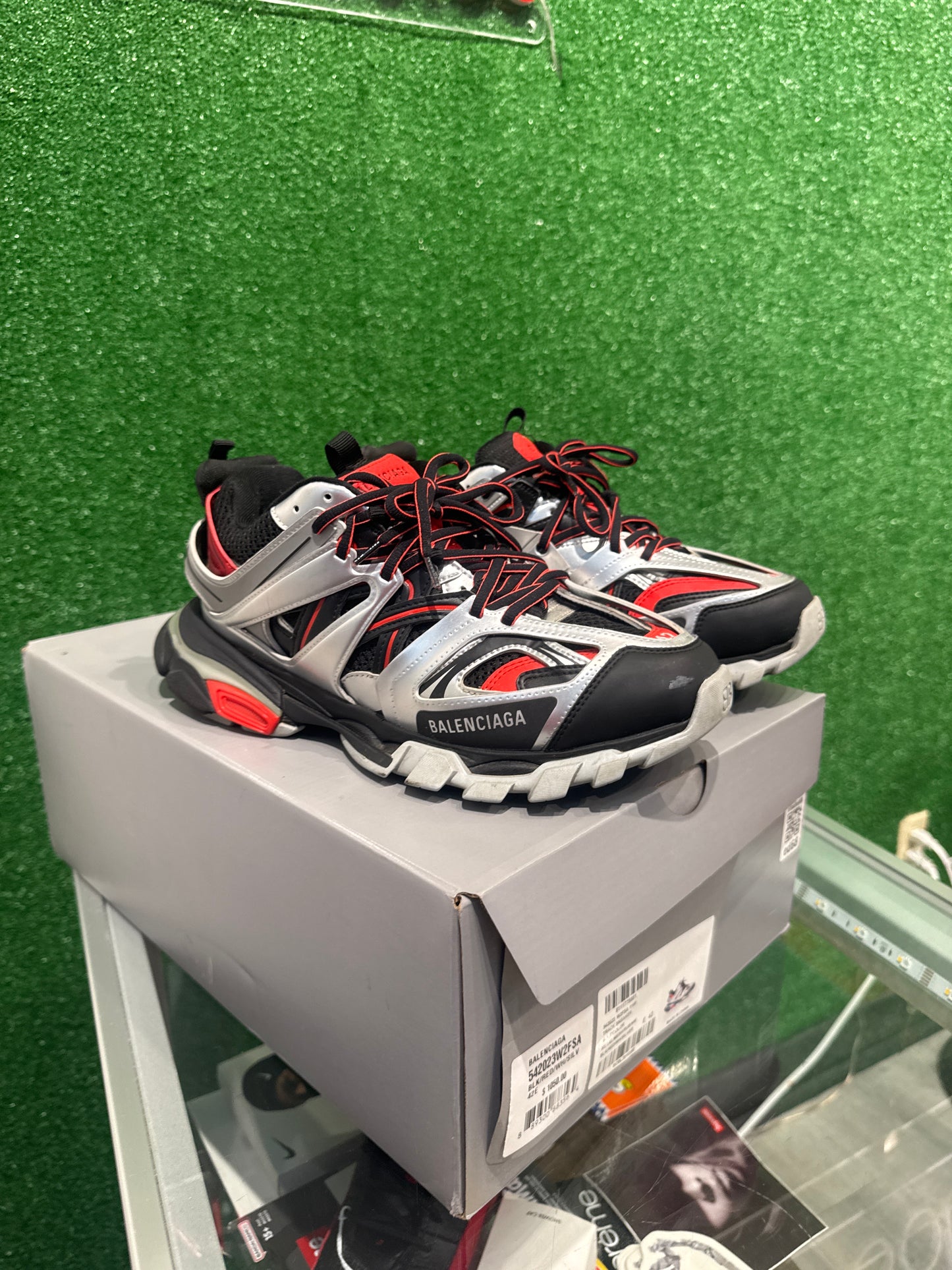 Balenciaga Track Black Red White Silver (USED)