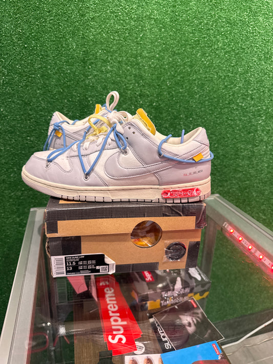 Nike dunk low off white lot 5 (USED)