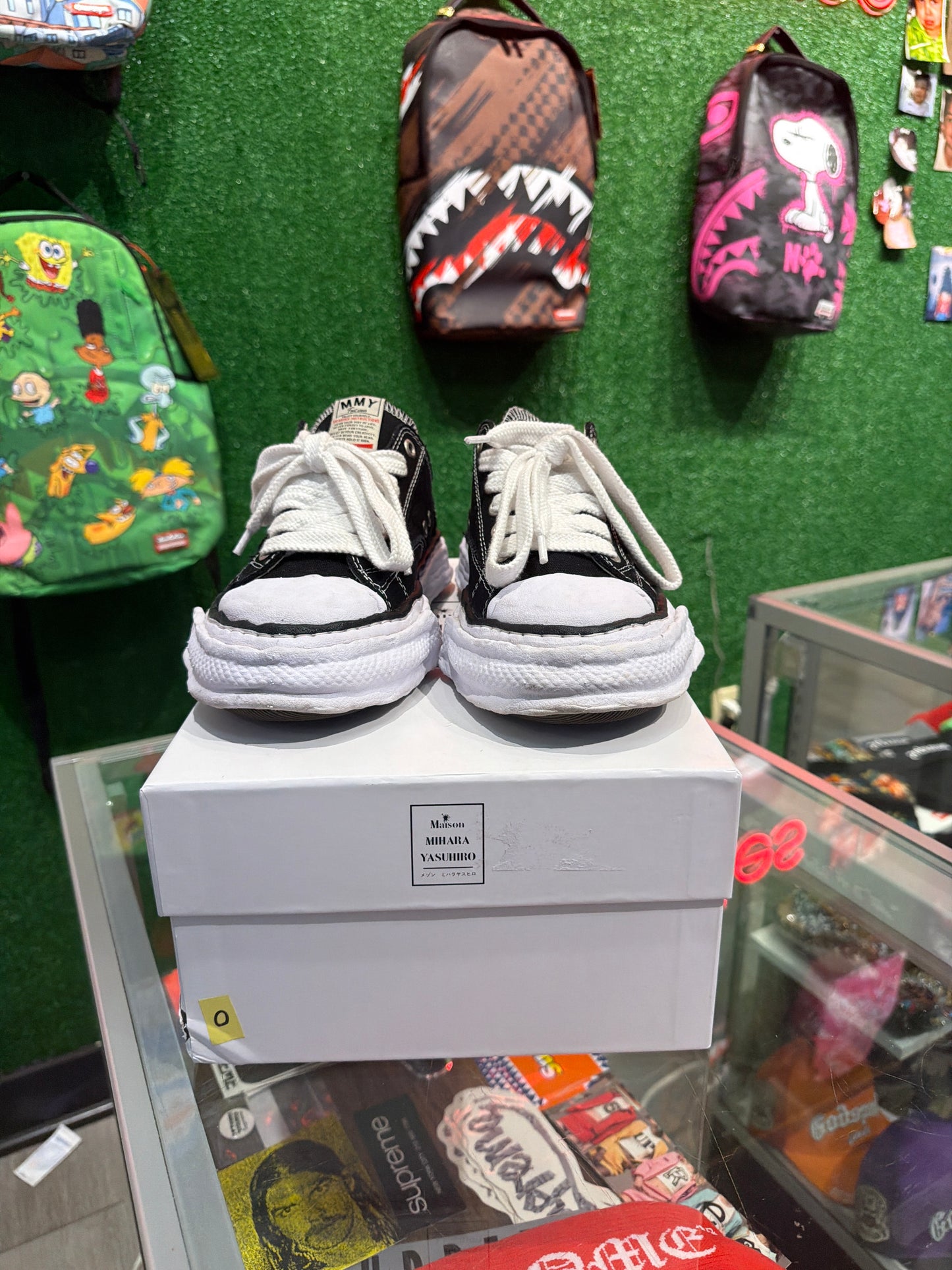 (Maison Mihara Yasuhiro Peterson 23 OG Sole Canvas Low Black White(USED)