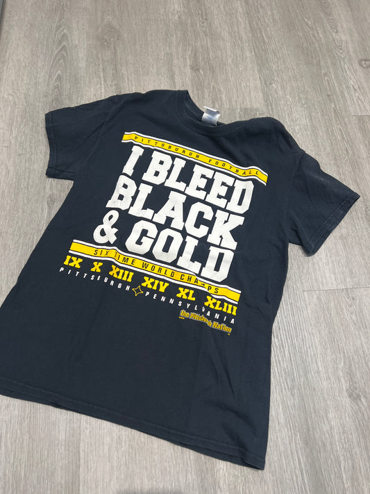 Pittsburgh football I bleed black and gold tee