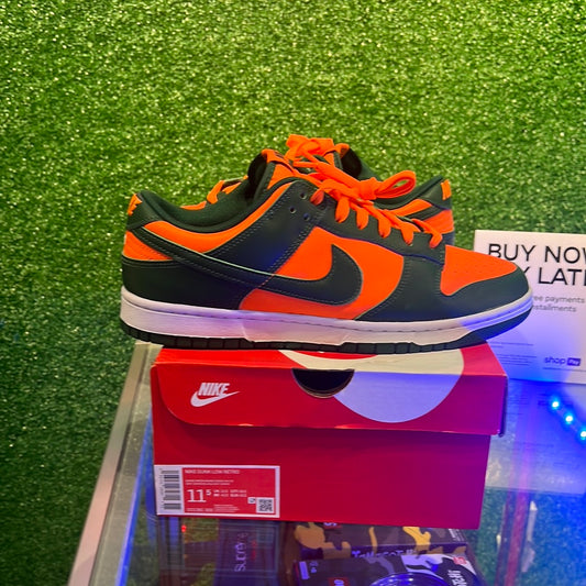 Nike Dunk Low Miami Hurricane (USED)