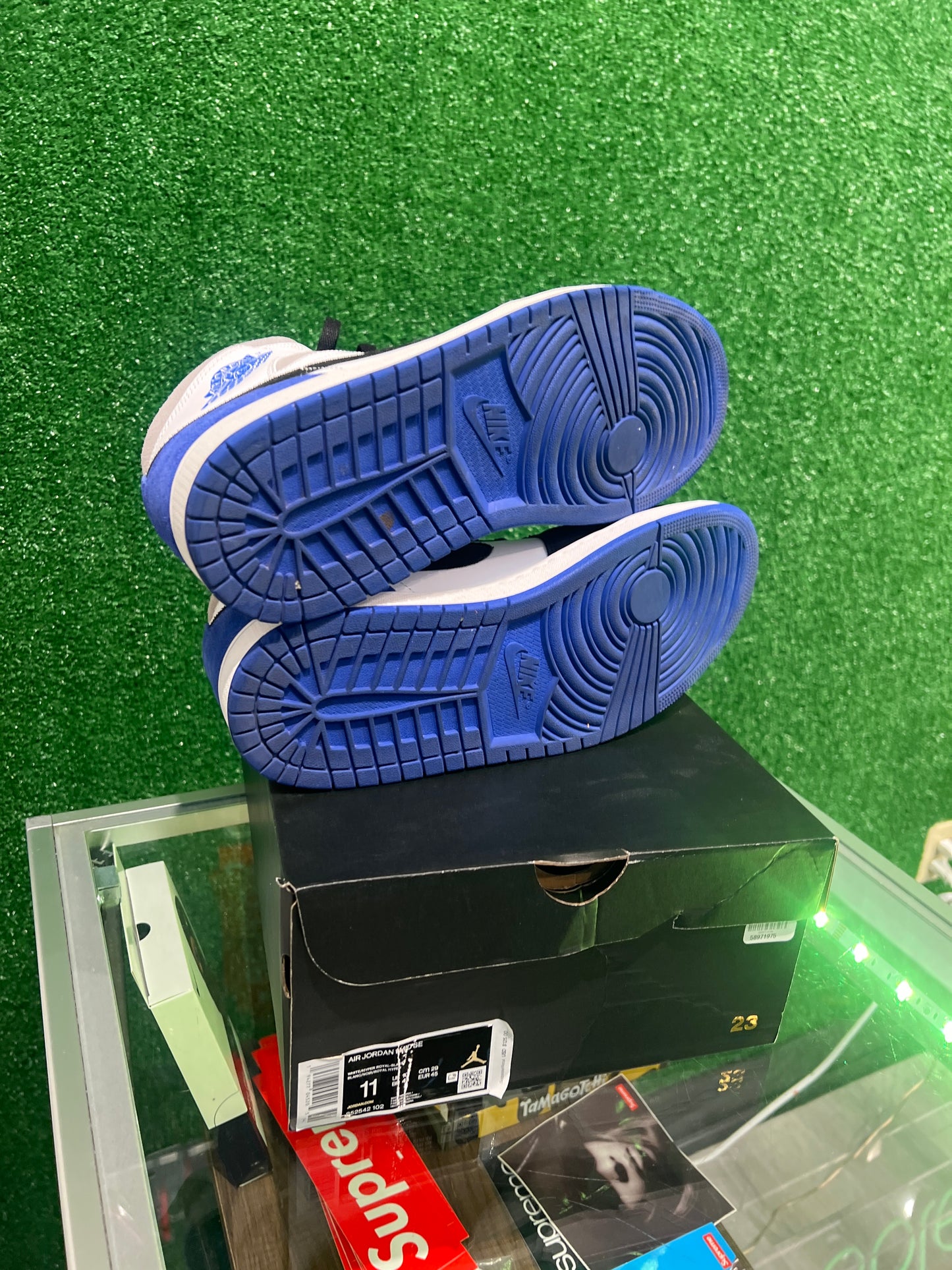 Air Jordan 1 Mid Royal Black Toe (USED)