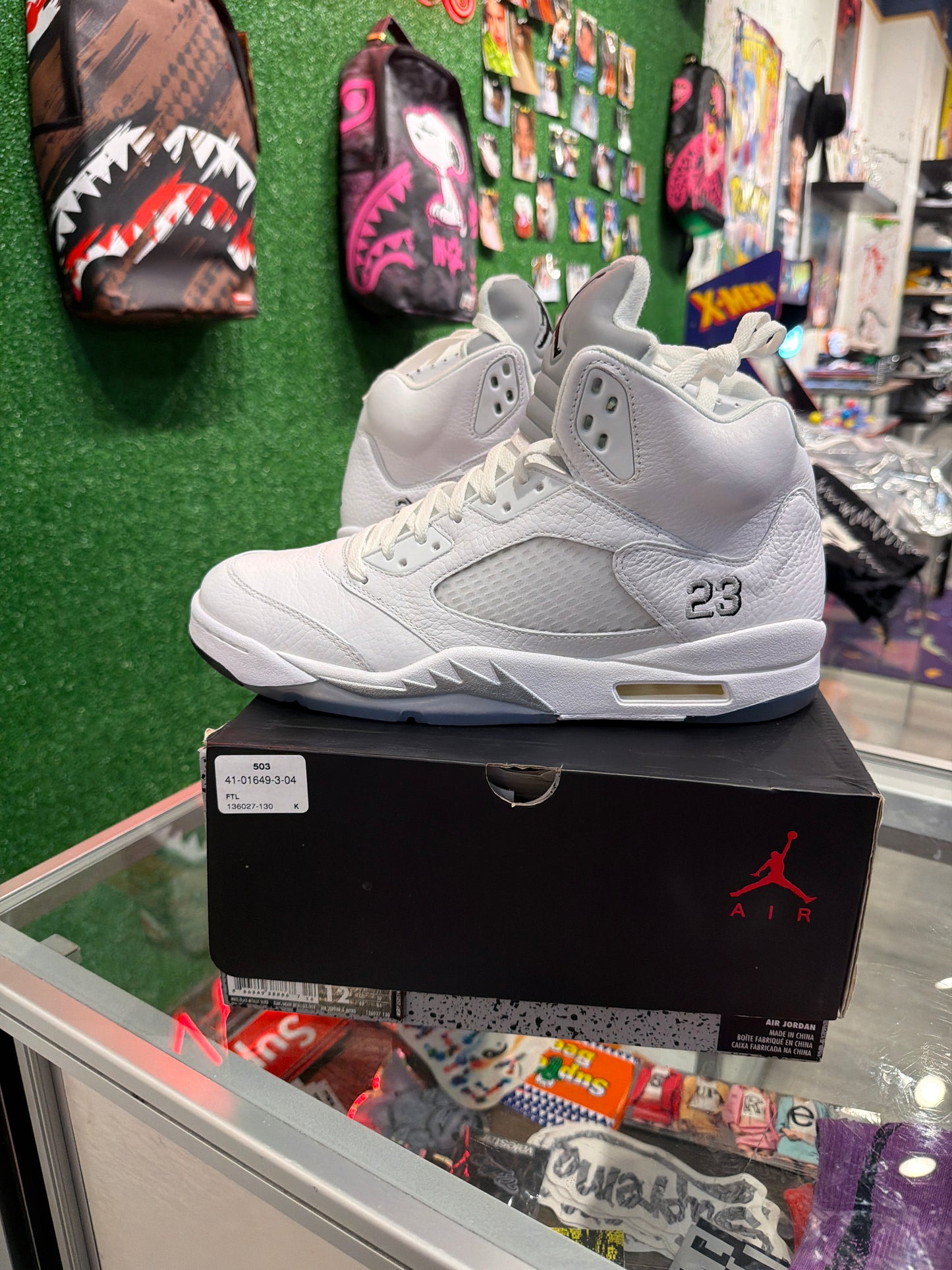 Air Jordan 5 Metallic Silver (USED)