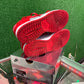 Nike dunk low off white university red