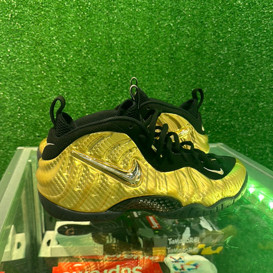 Nike Foamposite Pro  Metallic Gold (USED)