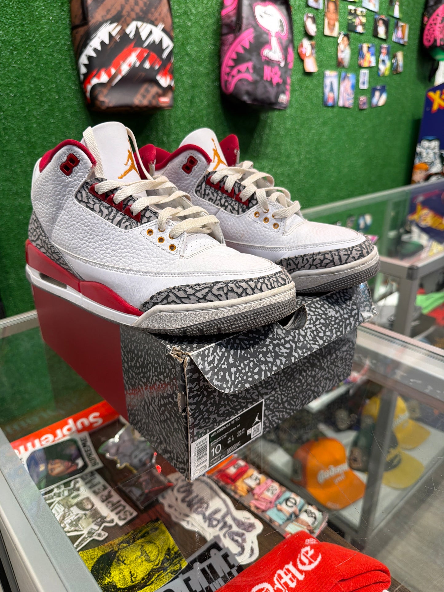 Air Jordan 3 Cardinal (USED)