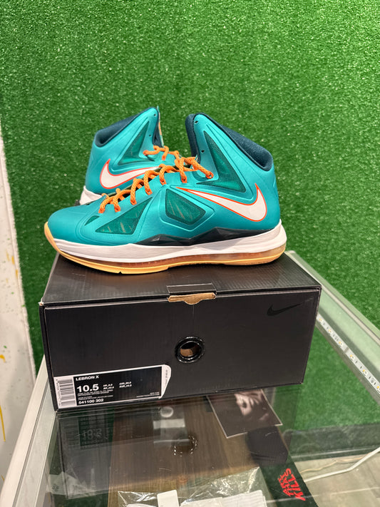 LeBron 10 Miami dolphin ( USED)