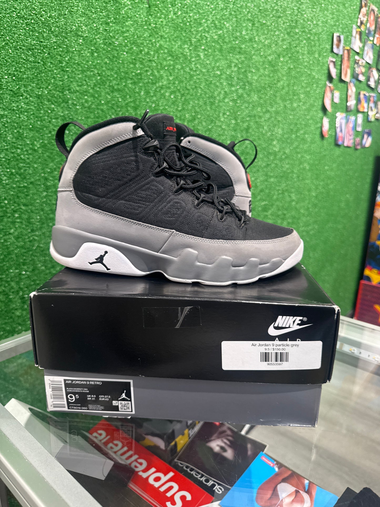 Air Jordan 9 particle grey(USED)