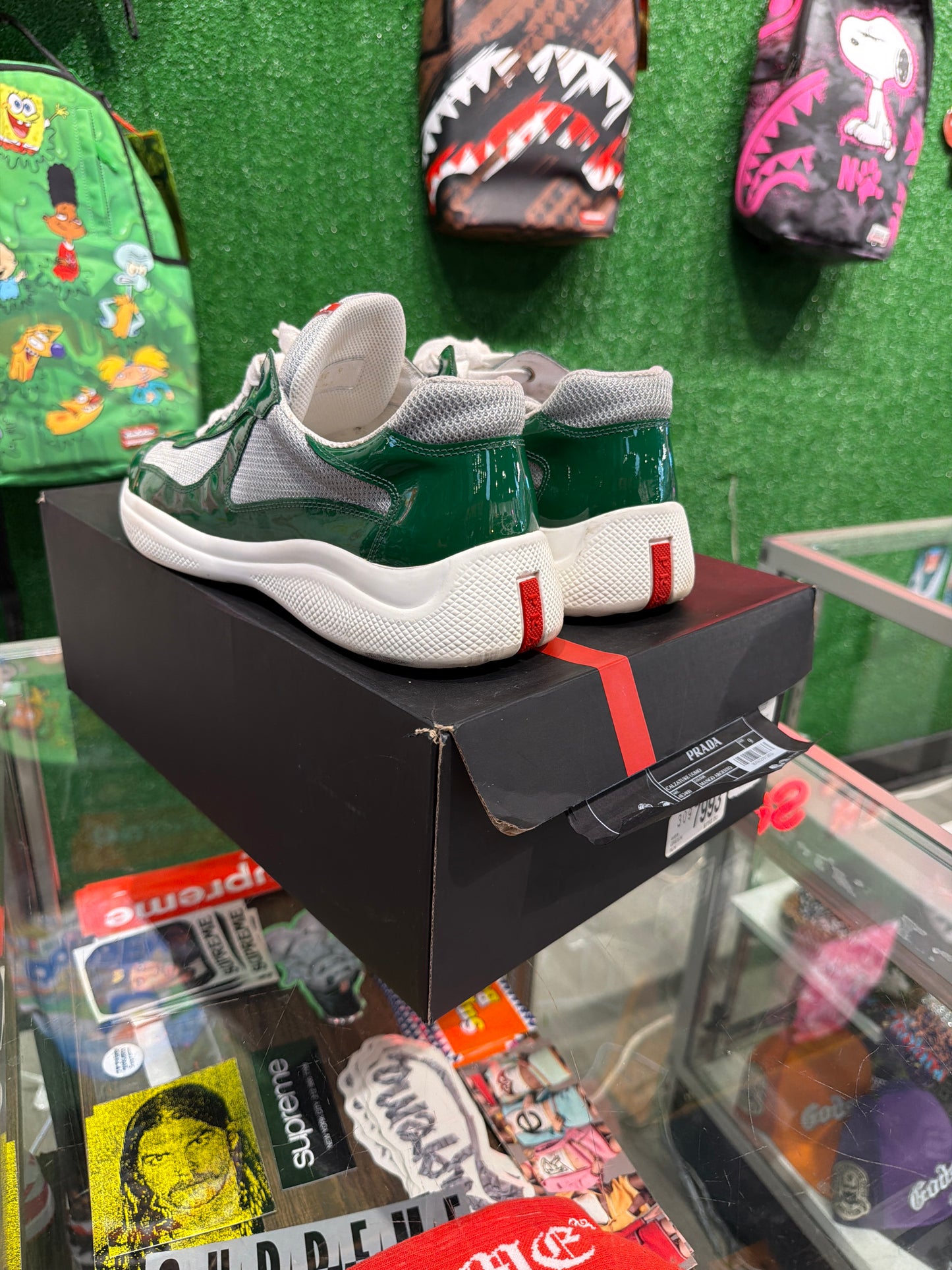 Prada Americans cup  Green silver (USED)
