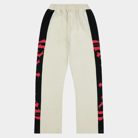 God Speed Courtside Sweatpants (Bone/Black/Red)