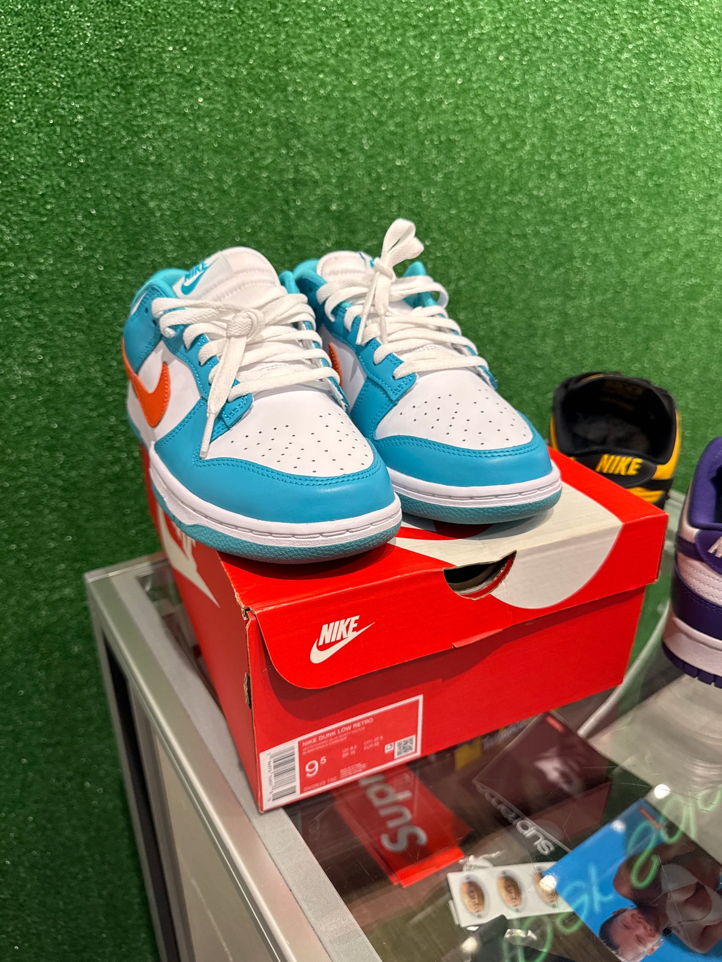 Nike dunk low Miami dolphins (USED)